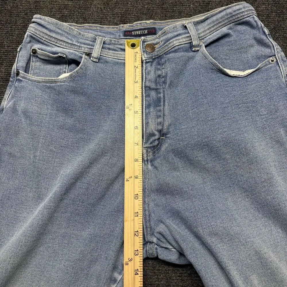 Bill Blass Sz 12 Tapered High Rise Mom Jeans Dark Wash Denim 30 Inseam VTG